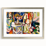 Vibrant Interior Scene - Modern Abstract Art Print by Henry Lyman Sayen