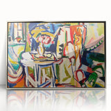 Vibrant Interior Scene - Modern Abstract Art Print by Henry Lyman Sayen