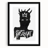 Modern Pop Art Wall Art - Bold Black and White Canvas Print