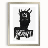 Modern Pop Art Wall Art - Bold Black and White Canvas Print