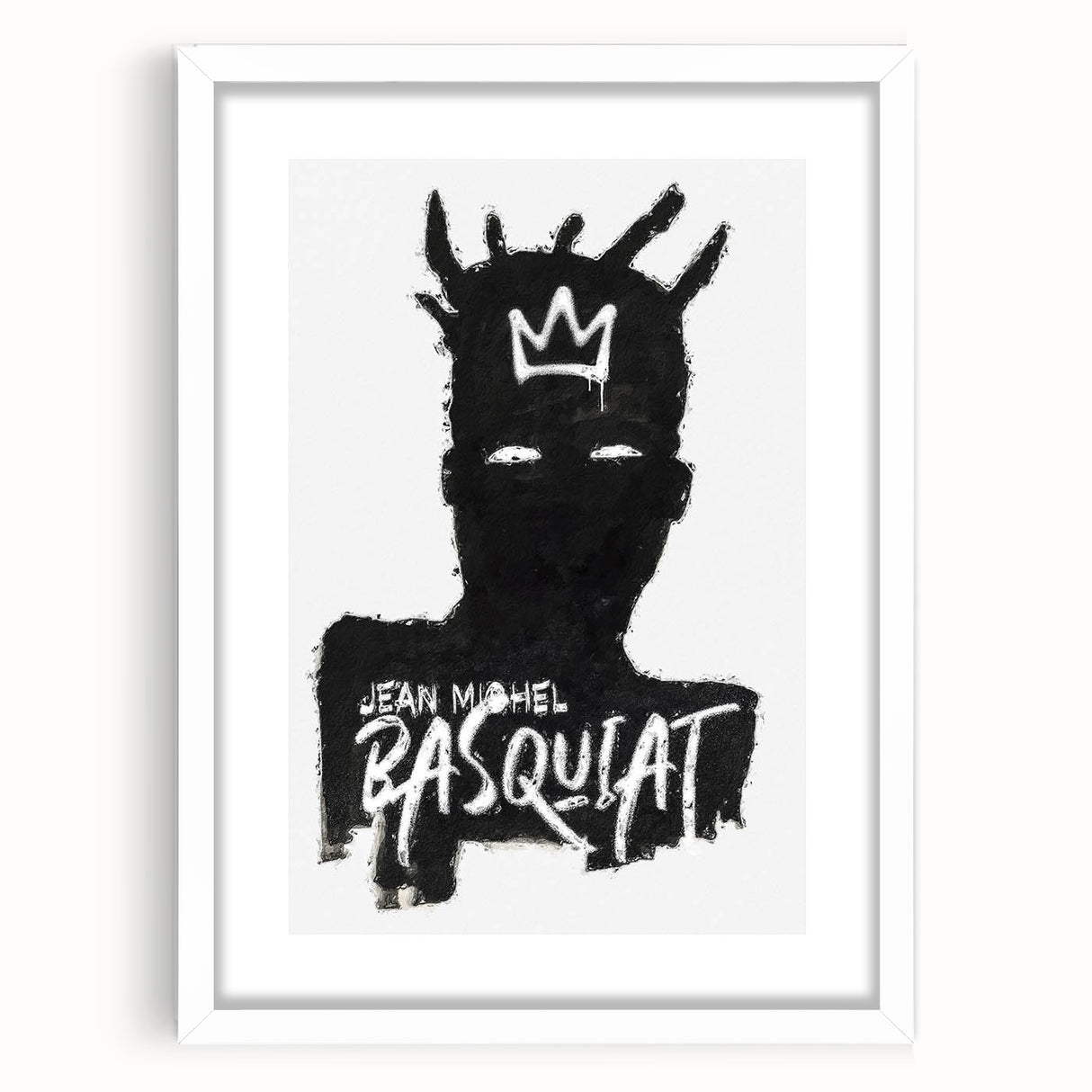 Modern Pop Art Wall Art - Bold Black and White Canvas Print