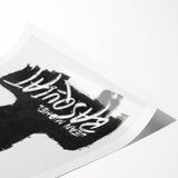 Modern Pop Art Wall Art - Bold Black and White Canvas Print