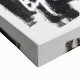 Modern Pop Art Wall Art - Bold Black and White Canvas Print