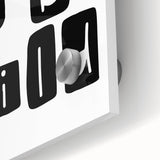 Born to Be Wild Typography Art – Minimalist Black and White Print