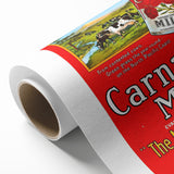 Vintage Carnation Milk Ad Poster | Retro Evaporated Milk Art