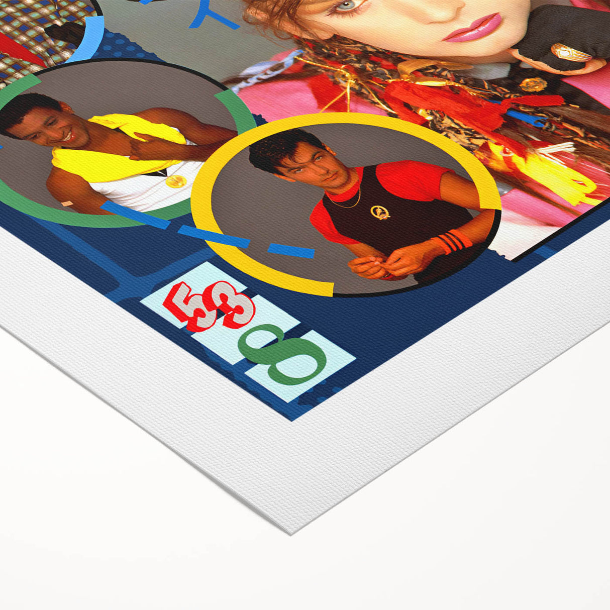 Retro Wall Art – Culture Club Colour by Numbers Canvas Print