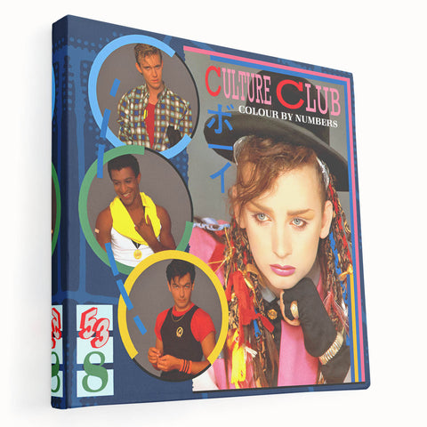 Retro Wall Art – Culture Club Colour by Numbers Canvas Print