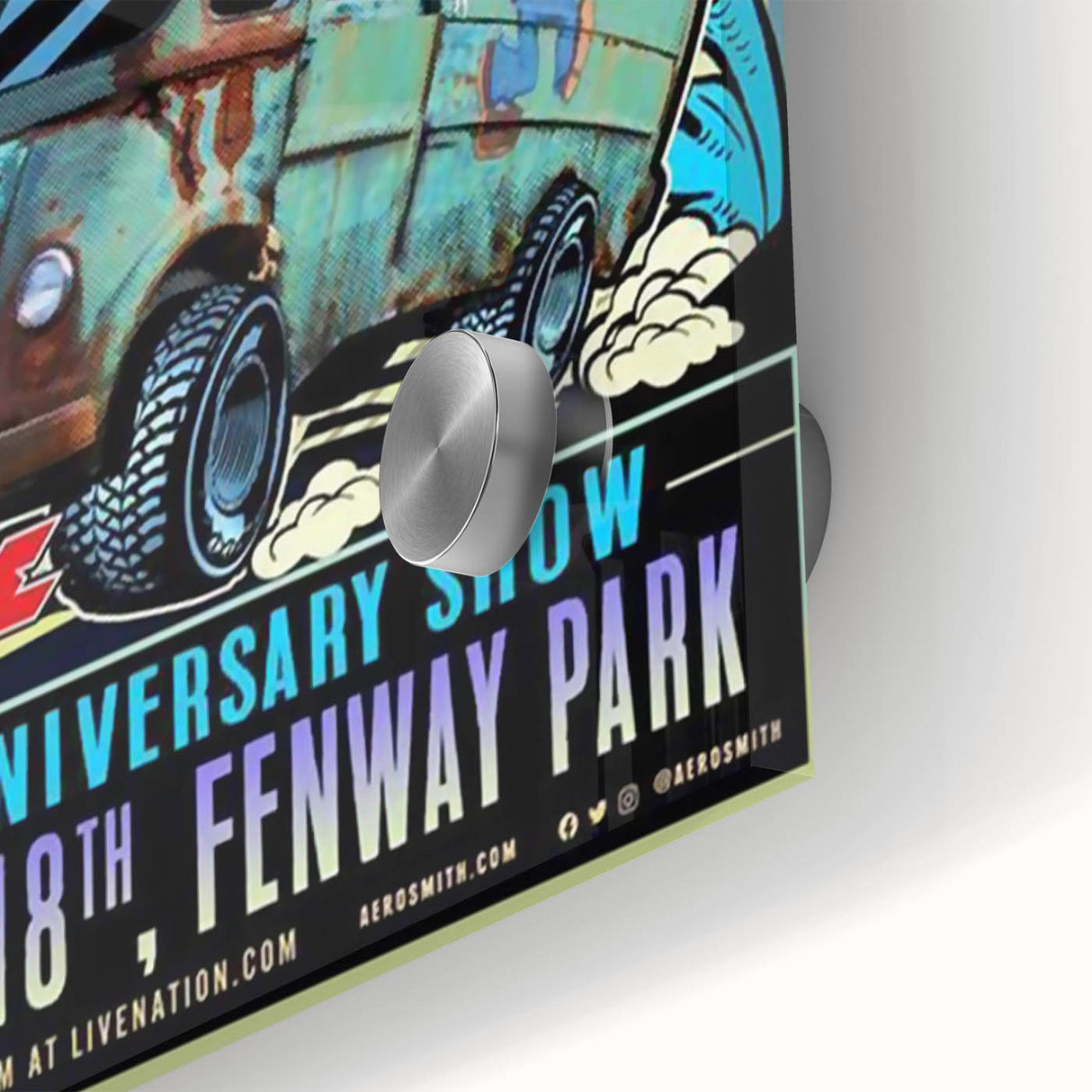 Aerosmith 50th Anniversary Poster – Retro Rock Wall Art