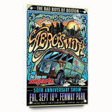 Aerosmith 50th Anniversary Poster – Retro Rock Wall Art
