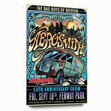 Aerosmith 50th Anniversary Poster – Retro Rock Wall Art