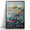 Aerosmith 50th Anniversary Poster – Retro Rock Wall Art