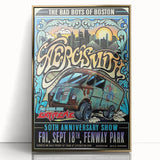 Aerosmith 50th Anniversary Poster – Retro Rock Wall Art