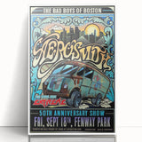 Aerosmith 50th Anniversary Poster – Retro Rock Wall Art