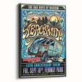 Aerosmith 50th Anniversary Poster – Retro Rock Wall Art