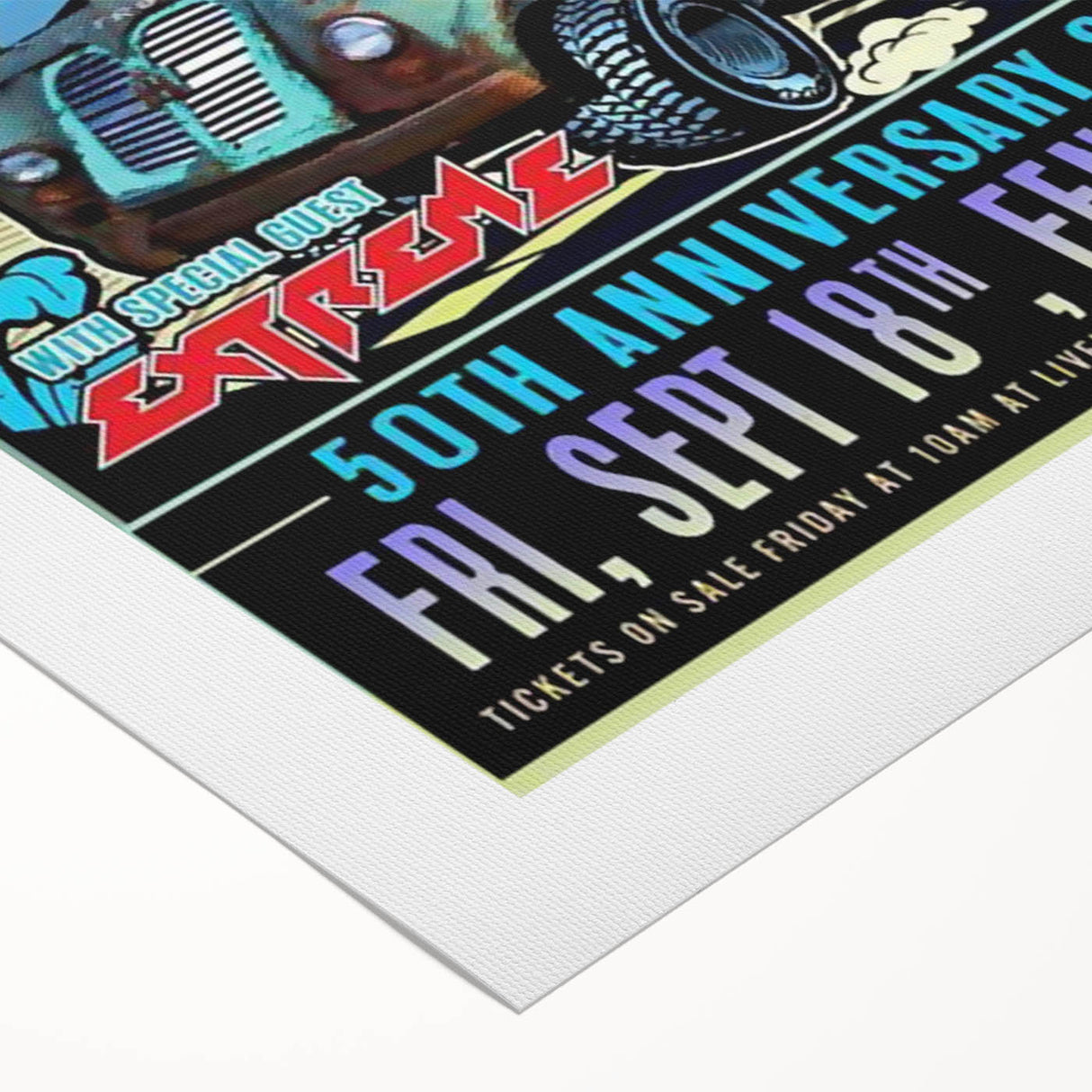 Aerosmith 50th Anniversary Poster – Retro Rock Wall Art