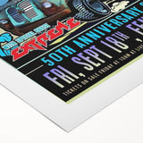 Aerosmith 50th Anniversary Poster – Retro Rock Wall Art