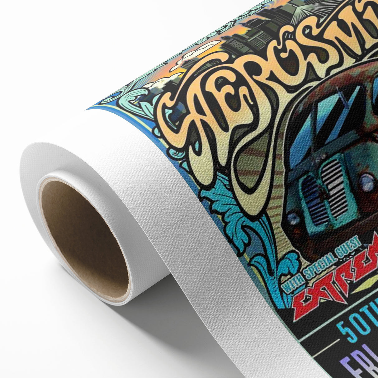 Aerosmith 50th Anniversary Poster – Retro Rock Wall Art