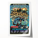 Aerosmith 50th Anniversary Poster – Retro Rock Wall Art