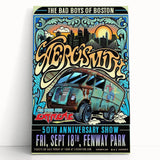 Aerosmith 50th Anniversary Poster – Retro Rock Wall Art