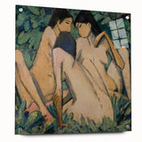 Classical Realism Painting - Three Women in a Wood Art Print Canvas