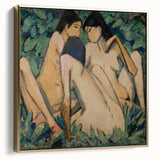 Classical Realism Painting - Three Women in a Wood Art Print Canvas