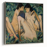 Classical Realism Painting - Three Women in a Wood Art Print Canvas