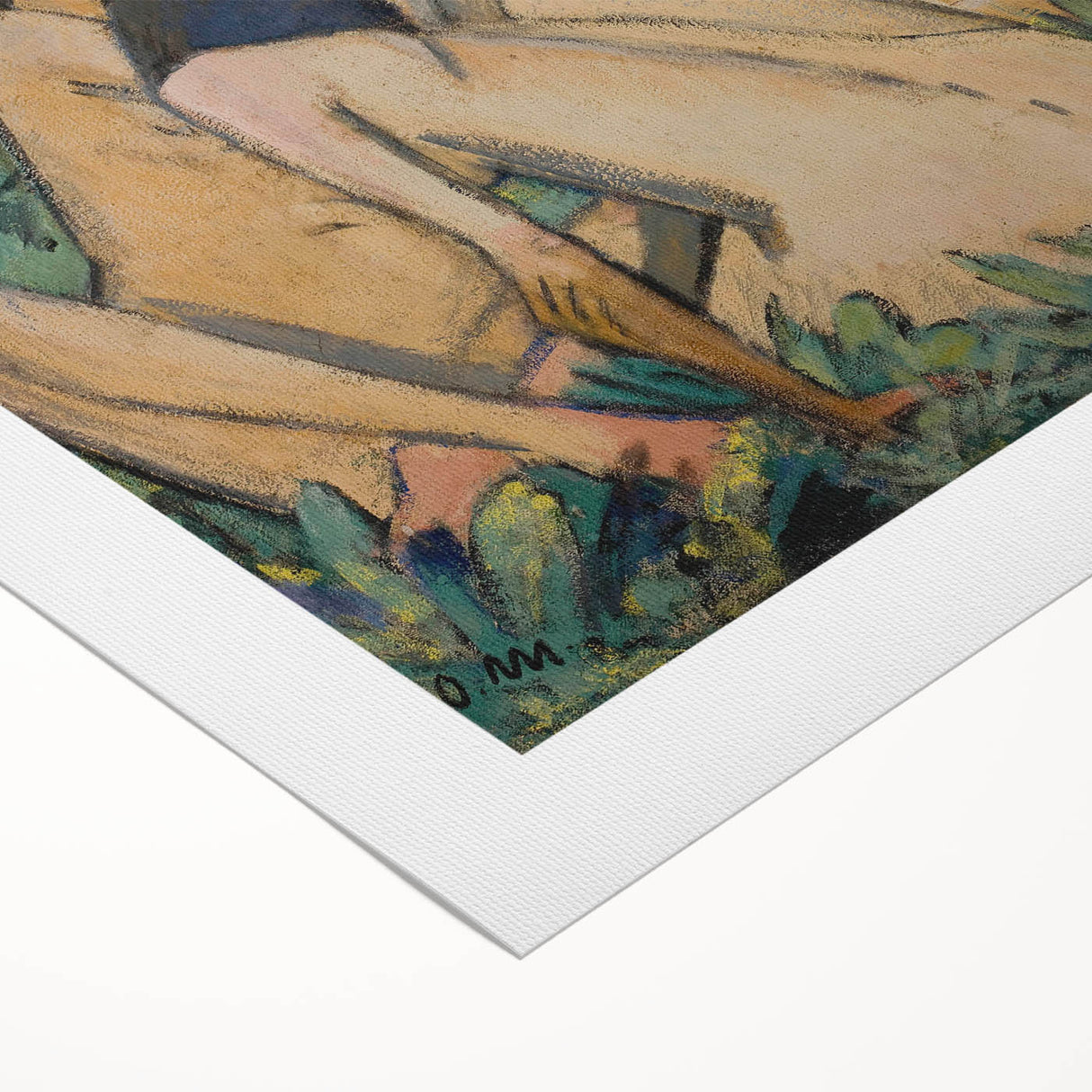 Classical Realism Painting - Three Women in a Wood Art Print Canvas