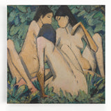 Classical Realism Painting - Three Women in a Wood Art Print Canvas