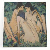 Classical Realism Painting - Three Women in a Wood Art Print Canvas