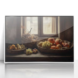 Rustic Fruit Basket - Vintage-Inspired Kitchen Wall Art
