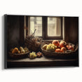 Rustic Fruit Basket - Vintage-Inspired Kitchen Wall Art