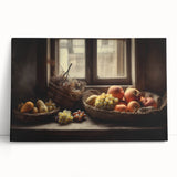 Rustic Fruit Basket - Vintage-Inspired Kitchen Wall Art