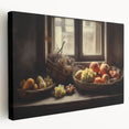Rustic Fruit Basket - Vintage-Inspired Kitchen Wall Art