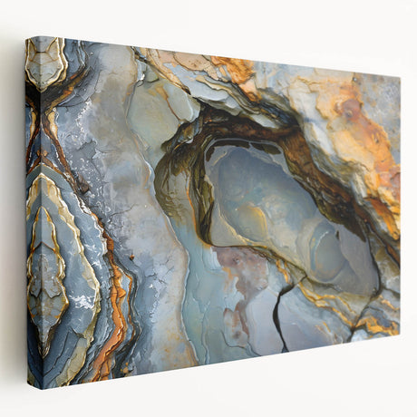 Large canvas print of a Mauritian landscape in vibrant green and blue tones, ideal for kitchen wall art.