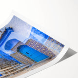 Extra large rolled print featuring line art flowers in muted earth tones, ideal for large living room wall art.