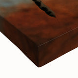 Black and white landscape art painting of Namibian scenery on stretched canvas, suitable for bedroom wall art.