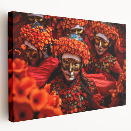 Scenic Bhutanese landscape on large stretched canvas, featuring muted earth tones, ideal for kitchen wall art.