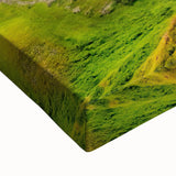 Large black and white landscape painting on canvas depicting the rugged terrain of Georgia, ideal for bedroom wall art.