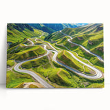 Black and white large canvas print of Georgian landscape, ideal for kitchen wall art or bedroom decor.