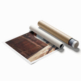 Extra large rolled print of a serene Indian landscape with vibrant greens and floral elements.