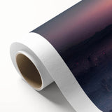 Art Deco style poster of a serene Korean landscape in soft pastel colors on rolled canvas, ideal for nursery wall art.