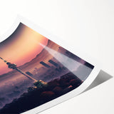 Extra large wall art featuring line art flowers in neutral tones on a rolled canvas, suitable for large living room decor.