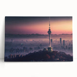 Black and white photograph of an Asian landscape on stretched canvas, ideal for kitchen wall art or bedroom ambiance.