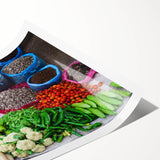 Extra large rolled print featuring line art flowers in monochrome, ideal for large living room wall decor.