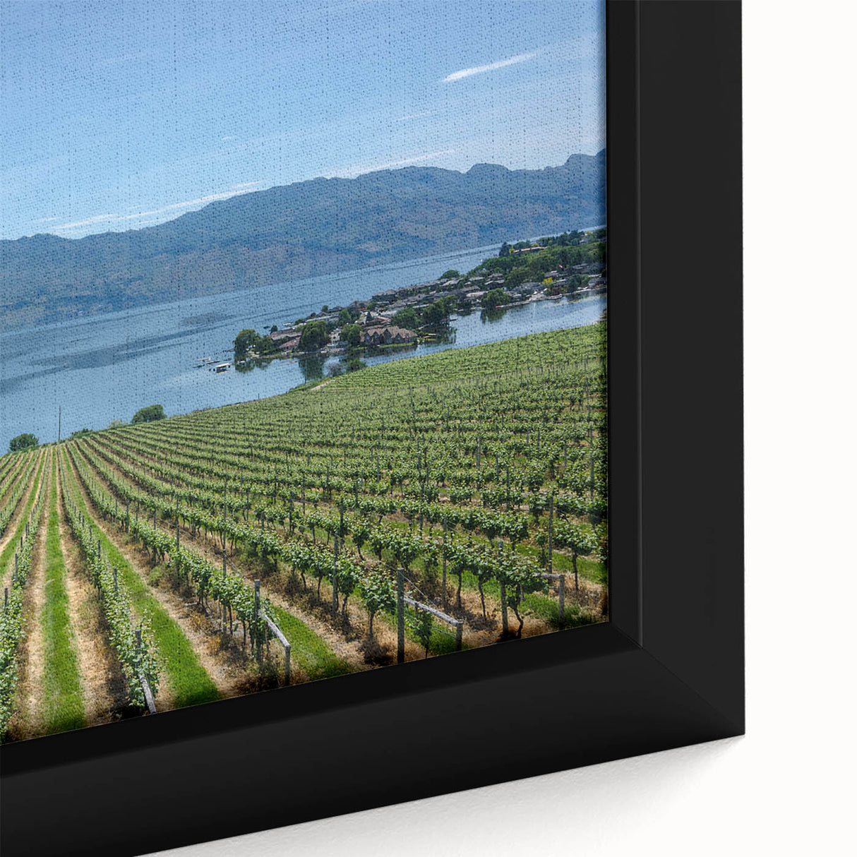 Black wall art featuring a textured, colorful abstract design on a framed canvas, ideal for living room decor.