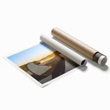 Extra large rolled print of Quebec scenery featuring vibrant floral elements in a minimalist style.