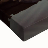 Black and white landscape art painting of Quebec scenery on stretched canvas, ideal for bedroom wall art.