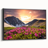 Black and white landscape art painting of Yukon scenery on framed canvas, ideal for bedroom wall decor.