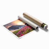 Extra large rolled print of Yukon scenery, featuring muted earth tones.