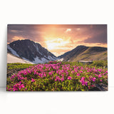 Black and white photograph of Yukon scenery on stretched canvas, ideal for kitchen wall art.